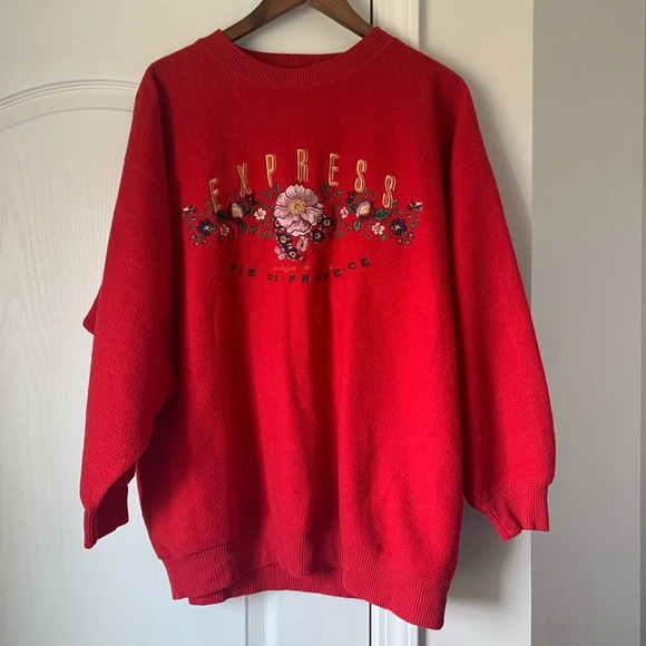 Vintage express embroidered sweater - Picture 1 of 6
